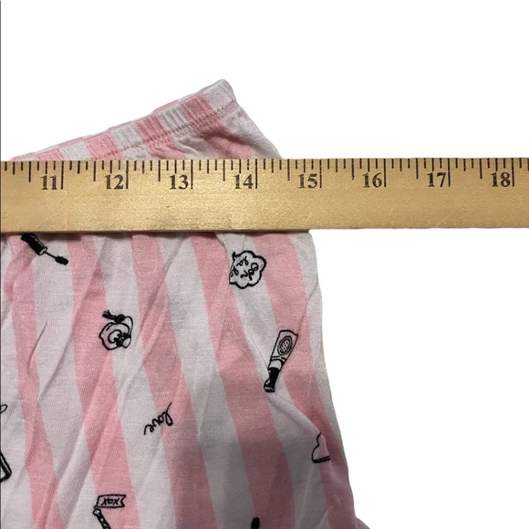 Betsey Johnson pink and white striped pajama set from early 2000’s size small - Picture 8 of 10